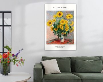 Claude Monet - Sunflowers by Old Masters