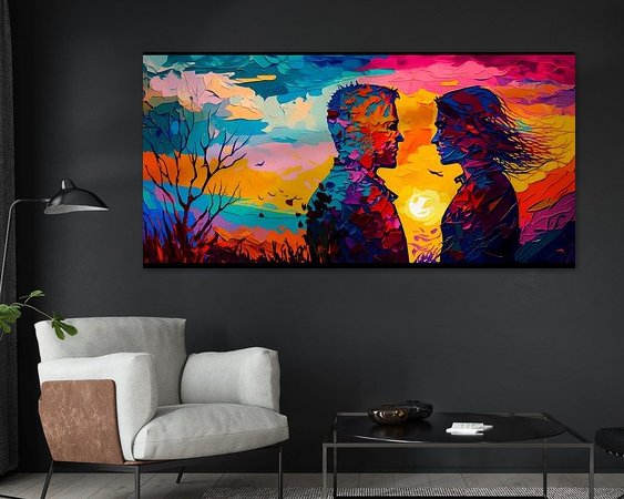 Example of the artwork in a room