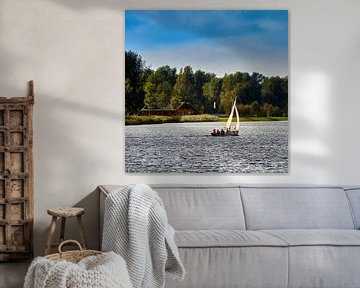 sailing on the Zoetermeer lake by Ton Van Zeijl