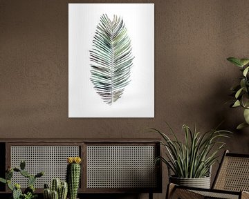 Botanische Illustratie Kokosnoot van Mantika Studio