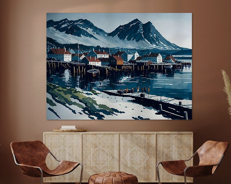 Example of the artwork in a room