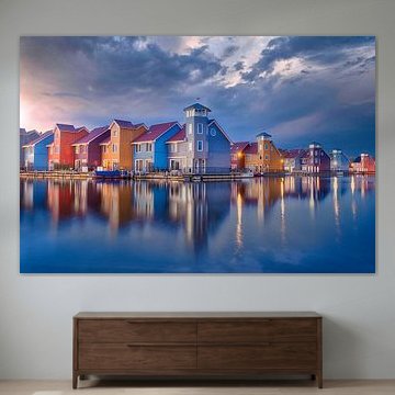 Jachthaven Reitdiep - het contrast tussen licht en donker