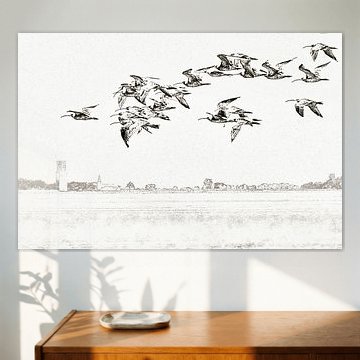 vlucht wulpen schouwen-duiveland van appie bonis