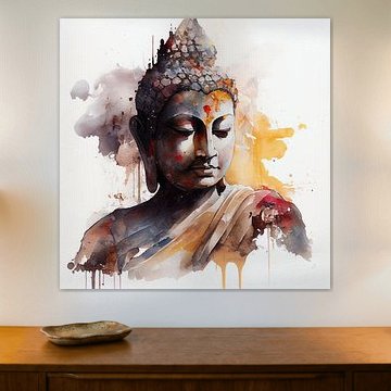 Aquarell-Buddha #3