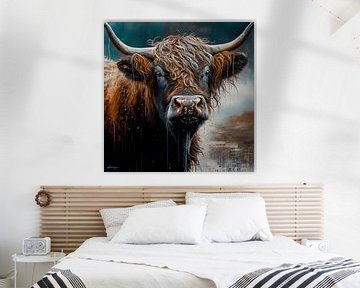 Peinture Highlander Cow No. 02 sur Tableaux ARTEO