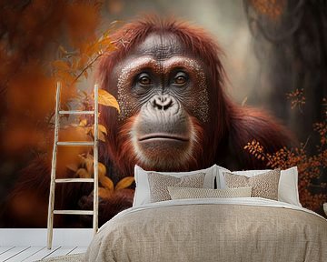 Orang-Utan-Affe von Digitale Schilderijen
