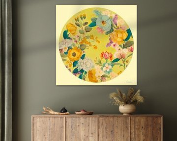 Bohemian flower circle van Lauri Creates