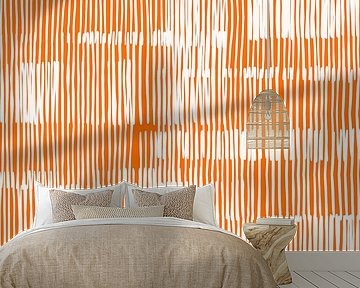 Korallen Orange und Elfenbein