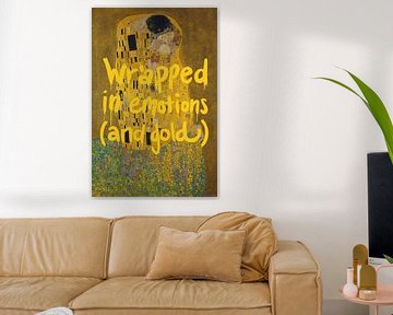 De Kus -Gustav Klimt van Moonheart Artworks