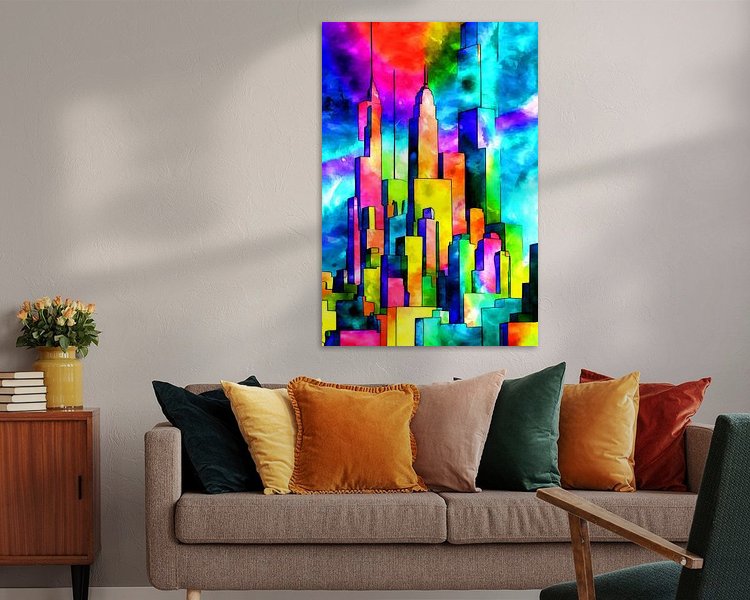 Example of the artwork in a room