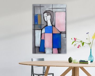 Abstract Portrait of Woman by But First Framing