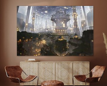 Fantasy Cityscape van Vincent Hofland