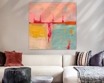 Kleurrijk modern en abstract schilderij van Studio Allee