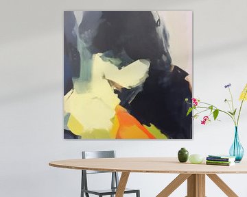 Modern abstract schilderij "warm glow" van Studio Allee