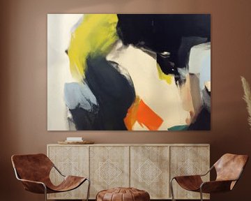 Modern abstract painting "warm glow" by Studio Allee