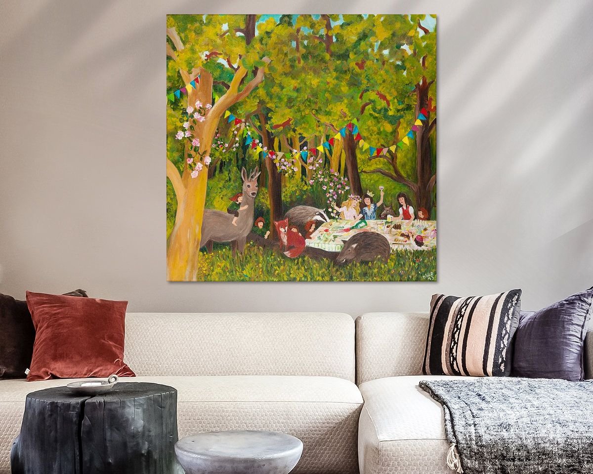 Example of the artwork in a room