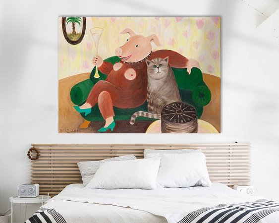 Example of the artwork in a room