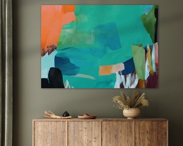 Modern abstract painting "Coral" by Studio Allee