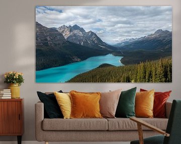 Lac Peyto, parc national de Banff dans les Rocheuses canadiennes sur Leon Brouwer