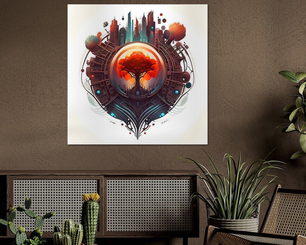 Example of the artwork in a room