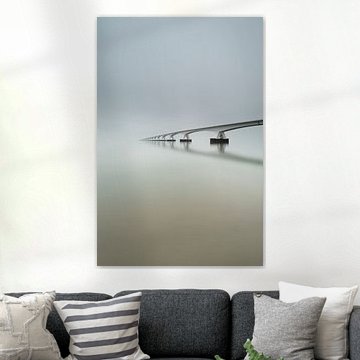Zeelandbrug minimalist in the fog