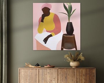 Bohemian illustration in pastel colours by Studio Allee