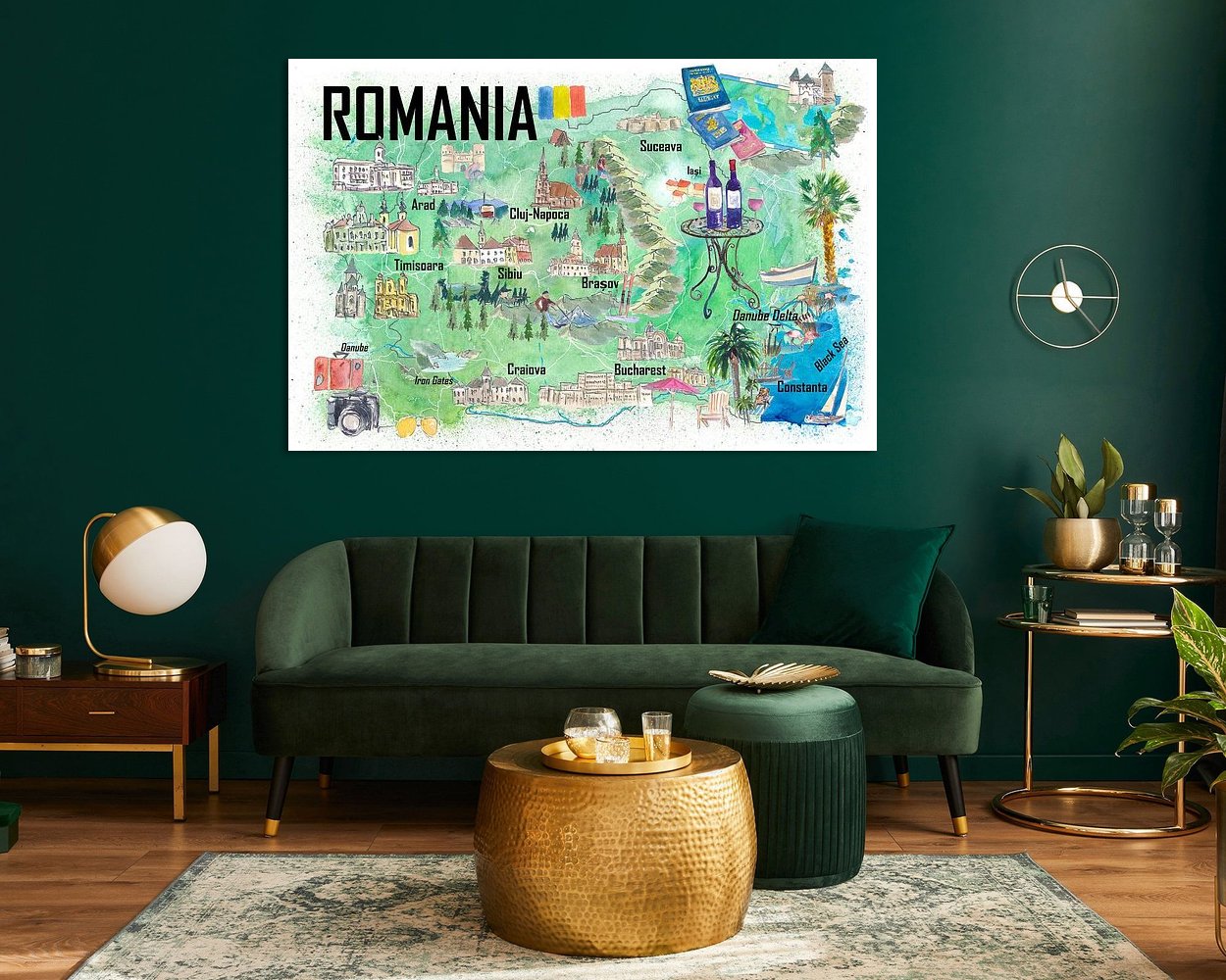 Example of the artwork in a room