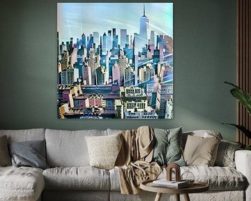 New York City Imagination V van Caroline Boogaard