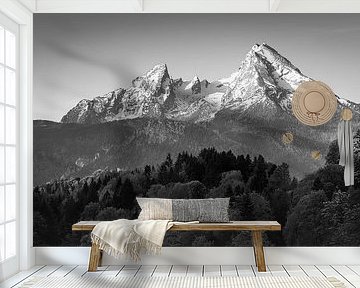The Watzmann in Black and White by Henk Meijer Photography