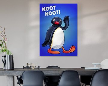 Mème du pingouin Noot Noot sur Adam Khabibi