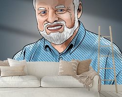 Example of the artwork in a room
