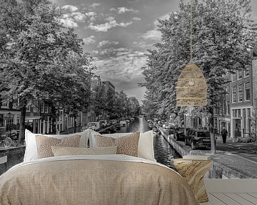 Lauriergracht Amsterdam in de herfst. van Don Fonzarelli
