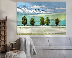 Example of the artwork in a room