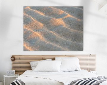 Sand structures on the beach by Hillebrand Breuker