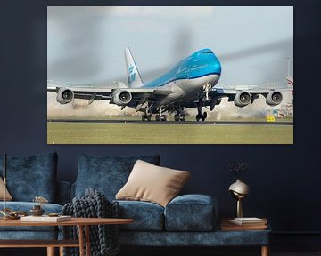 Décollage du klm 747 sur Arthur Bruinen