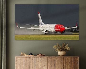 Landing norwegian 737 van Arthur Bruinen