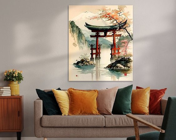 Example of the artwork in a room