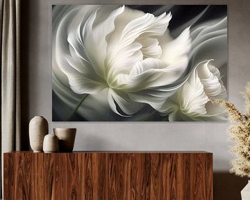 Weiße Tulpen von Bert Nijholt