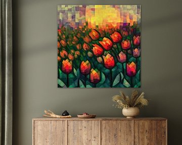 Abstract tulips by Bert Nijholt