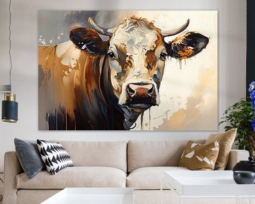 Portret van een koe van Bert Nijholt