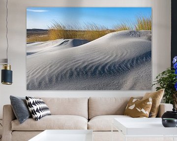 Strand op het eiland Schiermonnikoog in de Waddenzee van Sjoerd van der Wal Fotografie