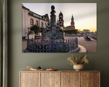 Dresden Elbe Promenade / Brülsche Terrasse van Rob Boon