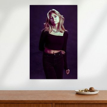 Portret dame in studio