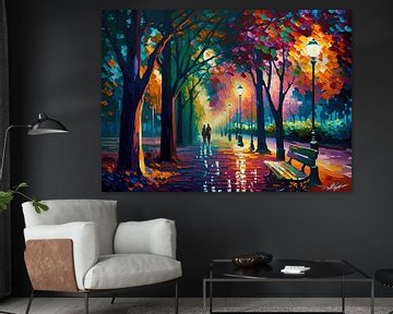 A Walk in The Park | Painting Trees | Forest | Nature Painting by AiArtLand