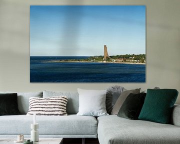 Kiel Fjord en marine monument in Laboe vanaf de zeezijde van Anja B. Schäfer