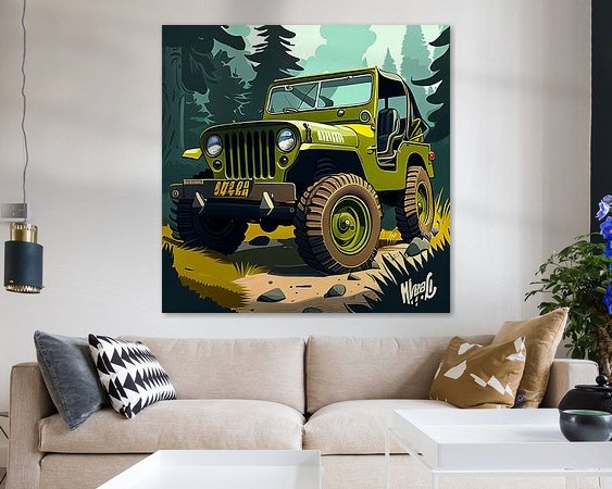 Example of the artwork in a room