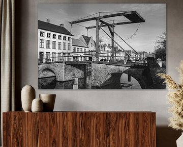 Ter Duinenbrug in Brugge - Zwart-Wit | Stadsfotografie van Daan Duvillier