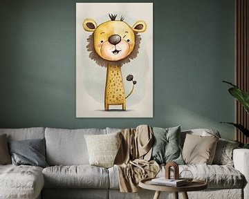 Cheerful giraffe nursery by Your unique art