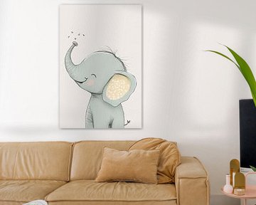 Baby elephant nursery by Your unique art