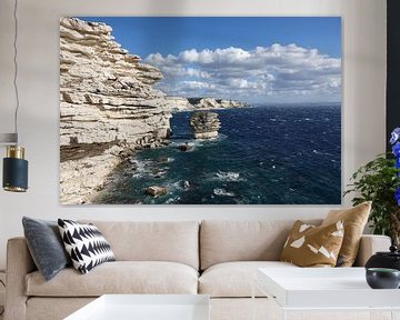 The white cliffs of Bonifacio by Marianne van den Bogaerdt